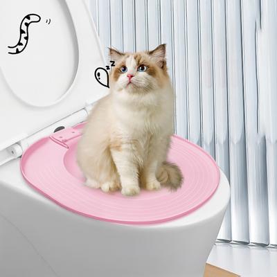 Cat Toilet Trainer Kit Universal Reusable Cat Toilet Training Seat Kitten Potty Training System for Home Pet Care