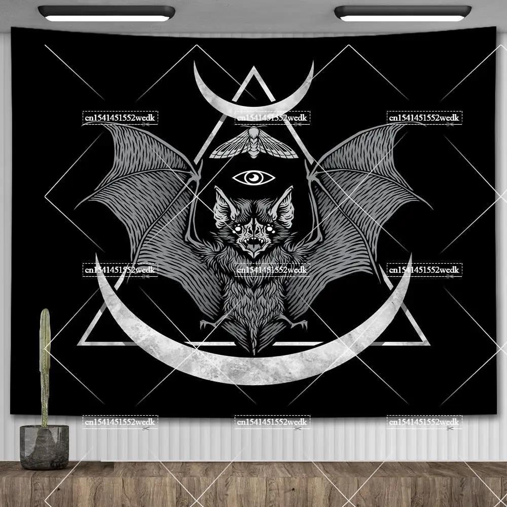 Ouija Board Tapestry Mandala Gothic Baphomet Occult Tapestry Aesthetic Room Decor Witchcraft Astrology Tarot Tablecloths