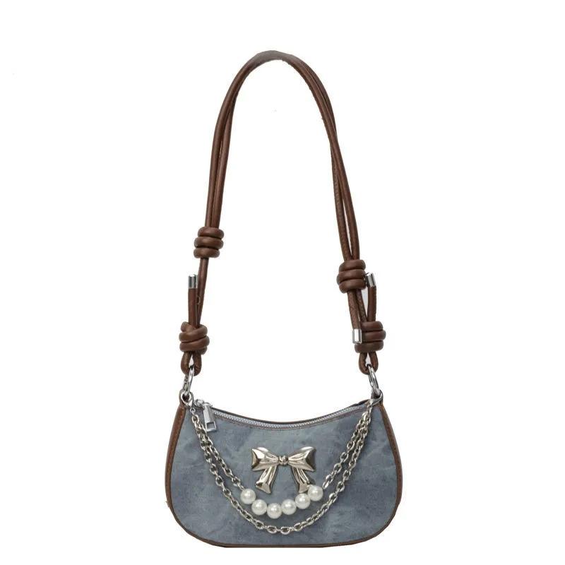 

High-value lazy style outing shoulder bag light French butterfly shoulder bag crossbody bag crossbody bag No specification