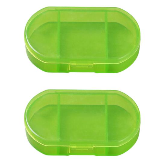 

2 шт. держатель для таблеток большой емкости экономит место пищевой класс видимый мини-кейс для офиса дома дорожные аксессуары