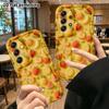 Phone Case: 2D Flat Samsung Galaxy A34 A35 M05 M06 S20 S22 S21 FE Plus 5G Protective Case, Fruit Layout, Perfect Christmas and Halloween Holiday Gift