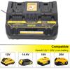 Fast charging DCB102 Li-ion Battery charger For 12V 14.4V 18V 20V DCB105 DCB200 double charging postion with USB Port new