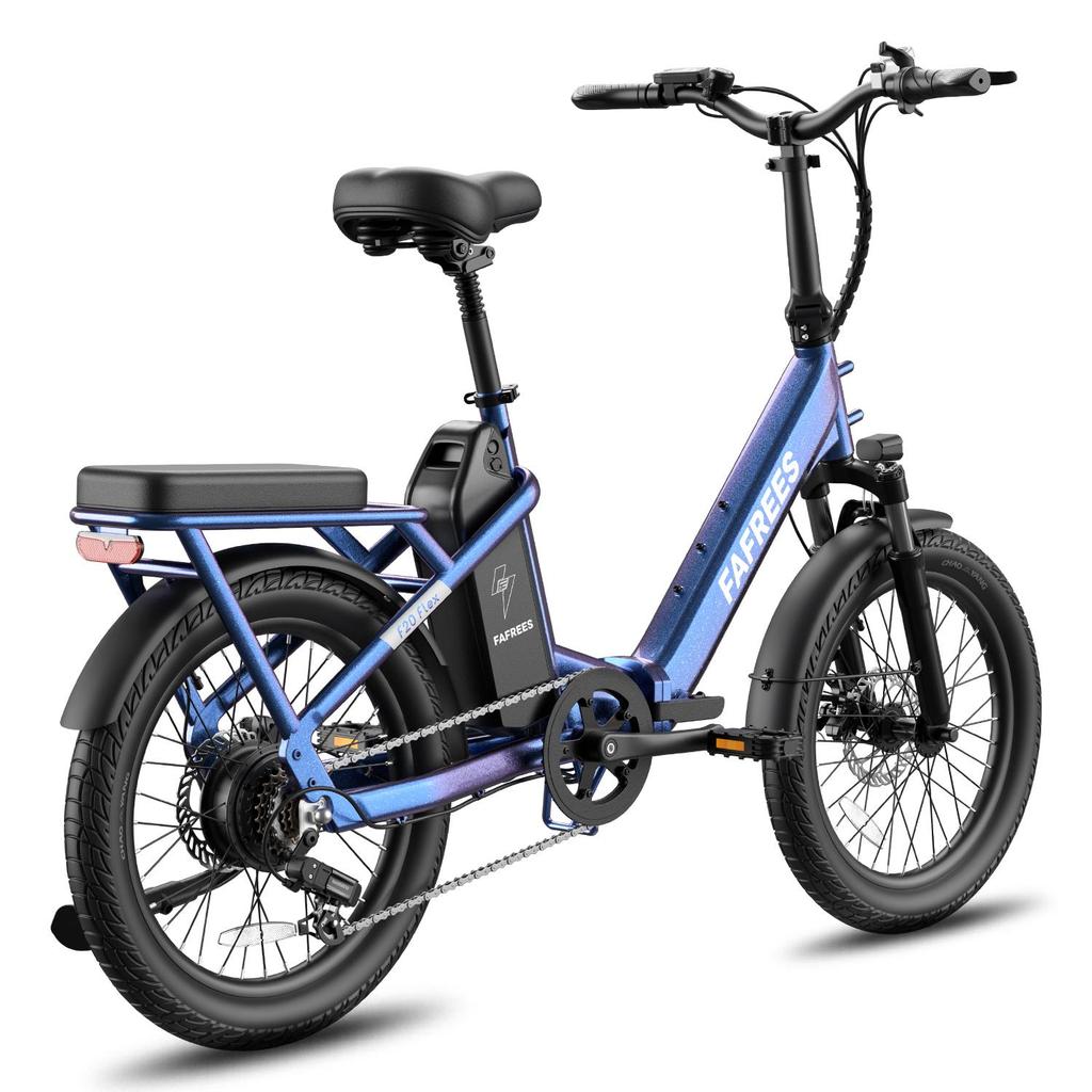 Fafrees Bicicletta Elettrica Pieghevole Flex 20" Motore 250W Bicicletta Elettrica da Città Con Mini Divano 36V 25Ah Display LCD 7 Velocità Carico Massimo 140kg