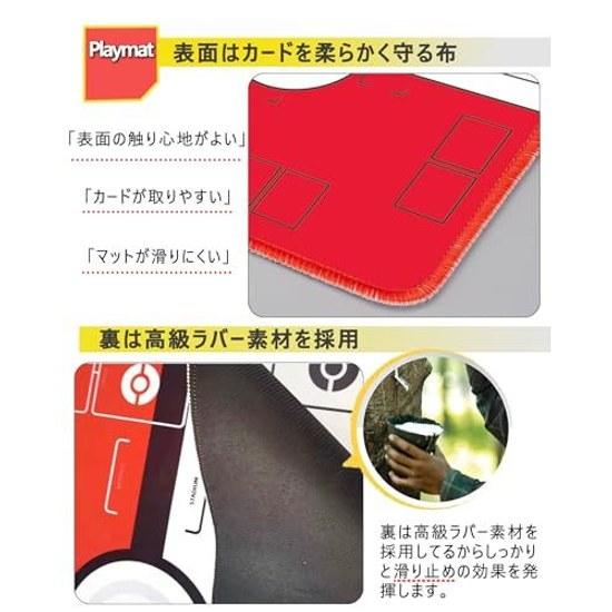 Playmat Simple Design Card Game Non-Slip Rubber Mat Waterproof Storage Bag Included 6060cm (A)