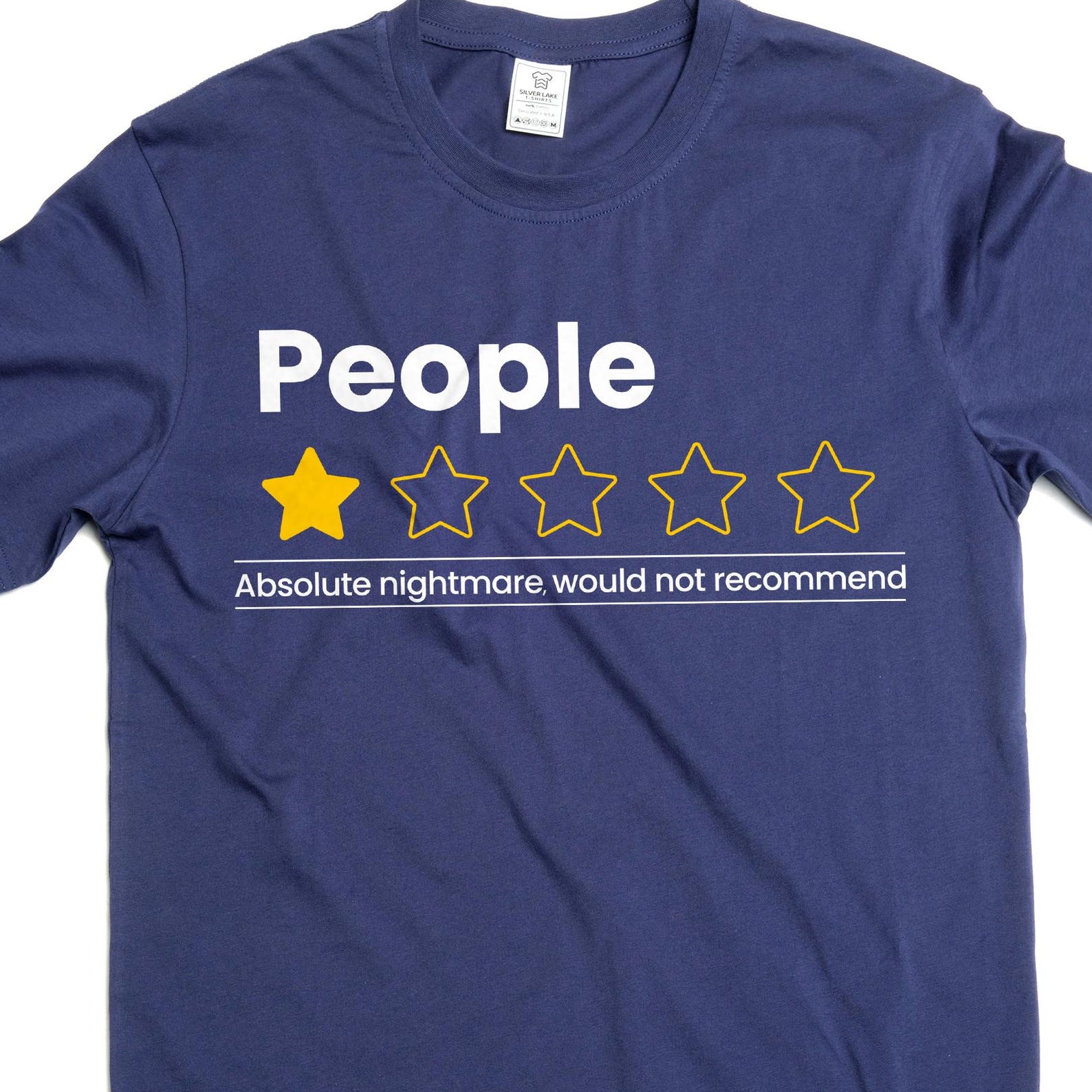 Funny social T-shirt introvert people review sarcastic funny shirt 4XL