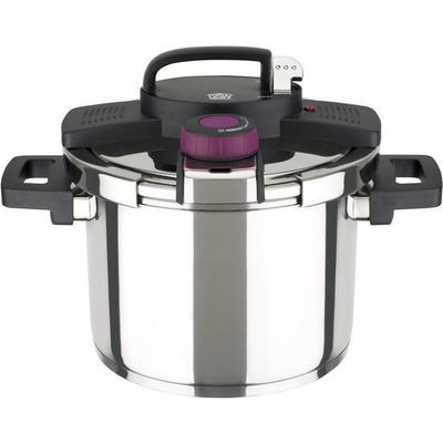 Olla a presión - Inducción - - Easy Click® - 6 L - Ø 22 cm - Acero macizo 18/10