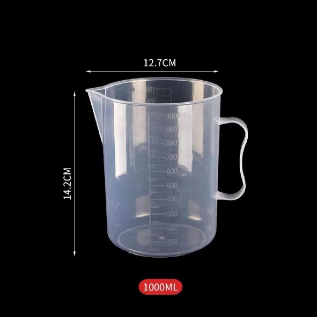 

1000/5000 мл Пищевой пластик Жидкий Градуированный Контейнер Стакан Без крышки Прозрачный Утолщенный Ресторан Устойчивые Мерные стаканы