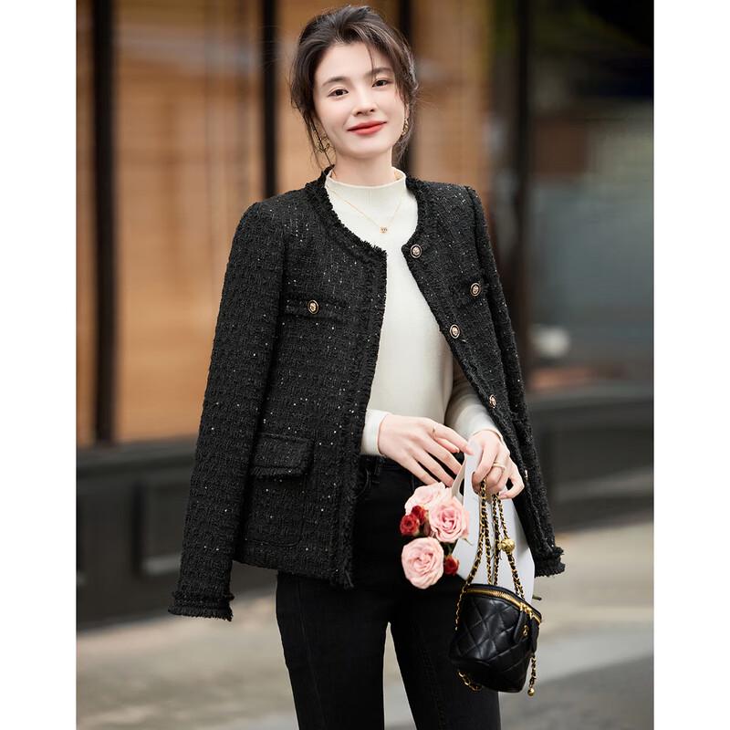 Sishui Nianhua Women's Elegant Long-Sleeve Short Jacket