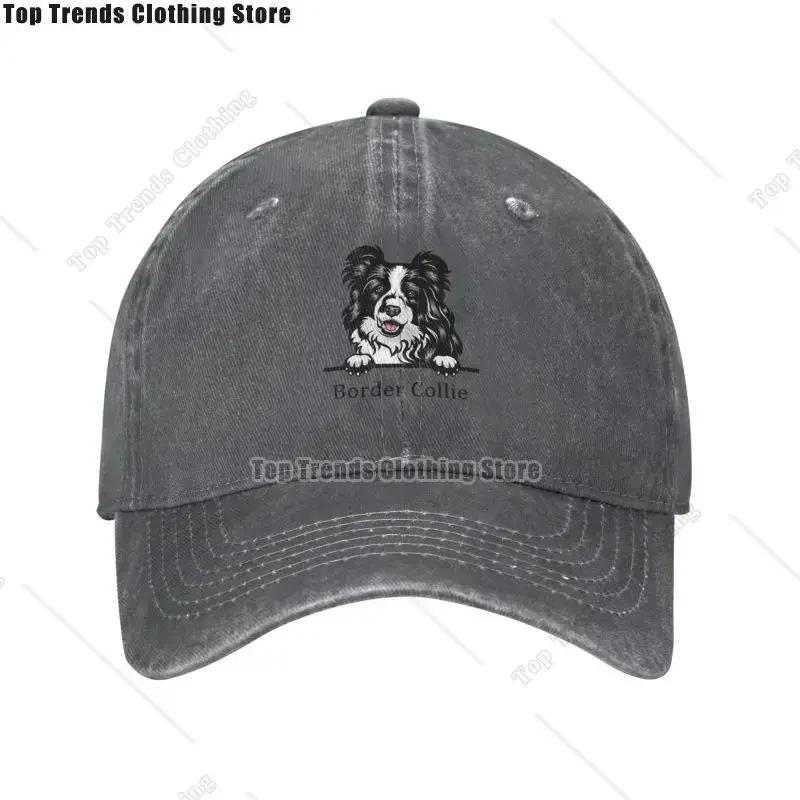 Border Collie Dog Baseball Cap Women Unisex Adjustable Pet Animal Dad Hat Outdoor