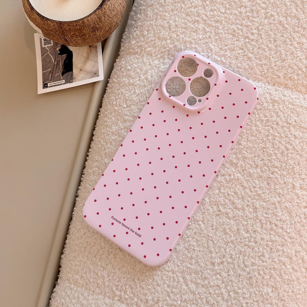 Dopamine Polka Dot Suitable for Iphone16promax Mobile Phone Case Apple 15 Philin 13 Soft Sleeve 14 Korean 11