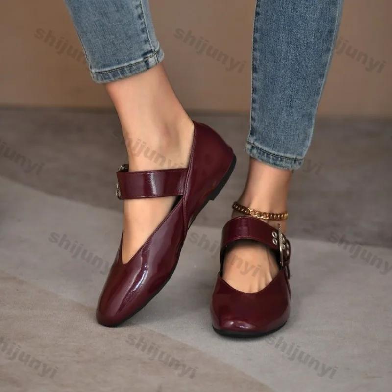 Fashion Fashion Leopard Print Loafers for Women Spring Fashion Casual Slip on Flat Shoes Ladies Buckle Thick Sole Non Slip Walking Shoes