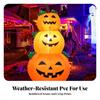 Inflatable JackO'Lantern Stack | Lightweight PVC Material, Stacked Pumpkin Figure, for Yard