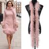 Stylish Ostriches Plumage Neck Wrap For Outfits And Home Decoration