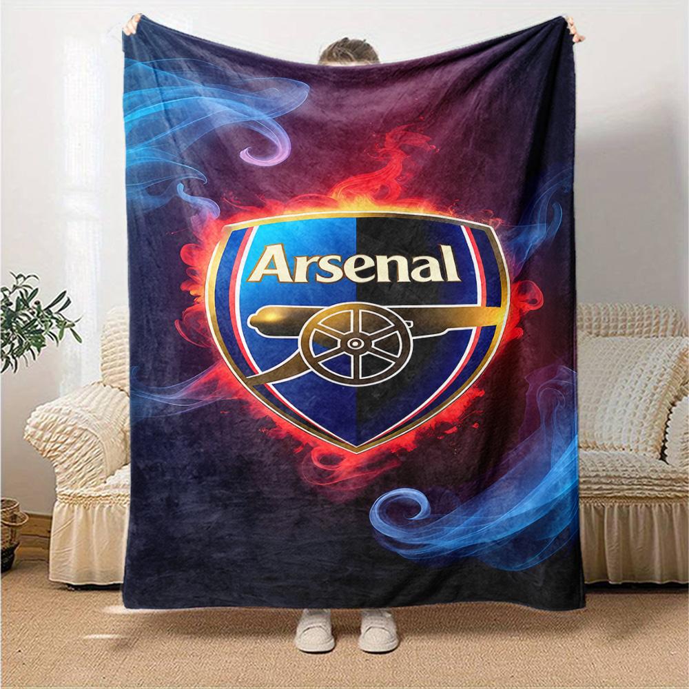 Arsenal Blanket Soft Warm Cozy Great for Chair Livingroom Sofa All-Season Use Playful Design Birthday Christmas Gift Blanket