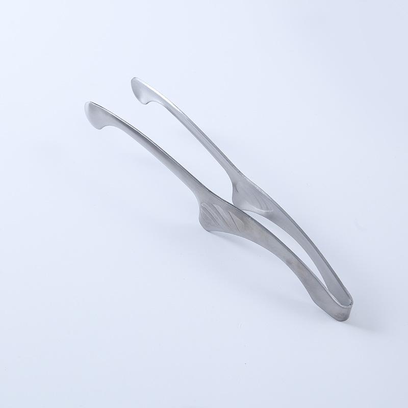 Stainless Steel BBQ and Bread Tongs for Home and Outdoor Cooking