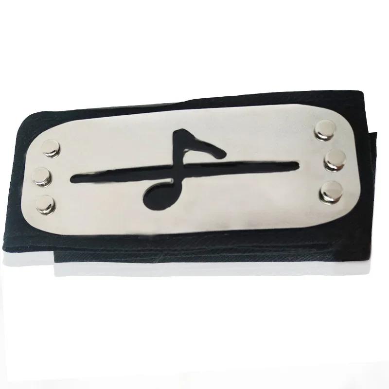 Anime Figures Headbands Guard Ninja Accessories Uzumaki Hatake Kakashi Head Belt Cosplay Props Kids Toys Cool Gift