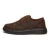 Dr. Martens Leather Round Toe Lace-Up Comfortable Fashion Versatile Low-Top Casual Shoes Unisex Casual Shoes Brown 31670201