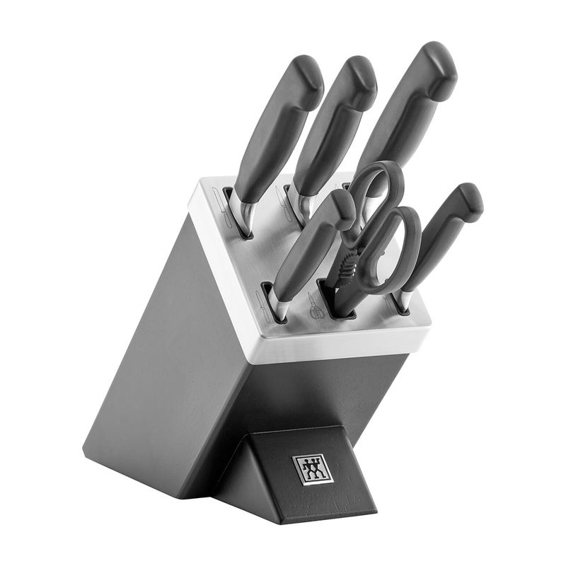 Henkel Zwilling 4-Star Self-Shaper Knife Block Gray 7P (Tax Included)