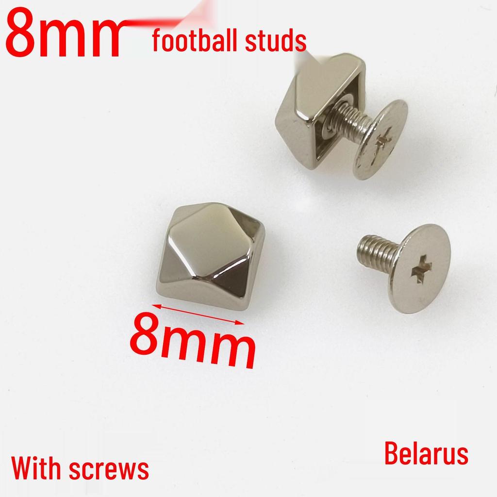 8MM Decorative Football Stud Buckle with Screw Box Packaging