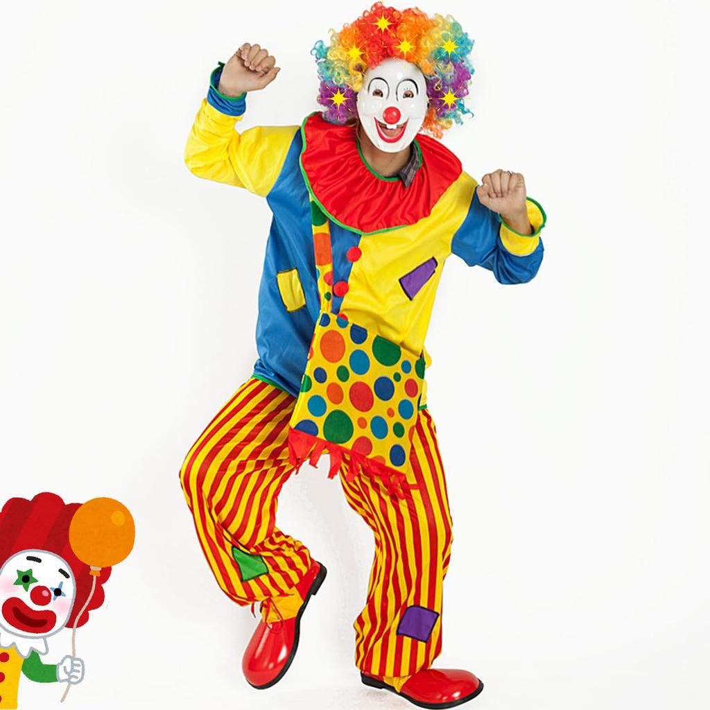 LED Clown Cosplay Perfect for Street and Value Pack of Set B [iinoo] Light-Up Costume, Halloween, Performances, Christmas, Parties, More. 6. Unisex.