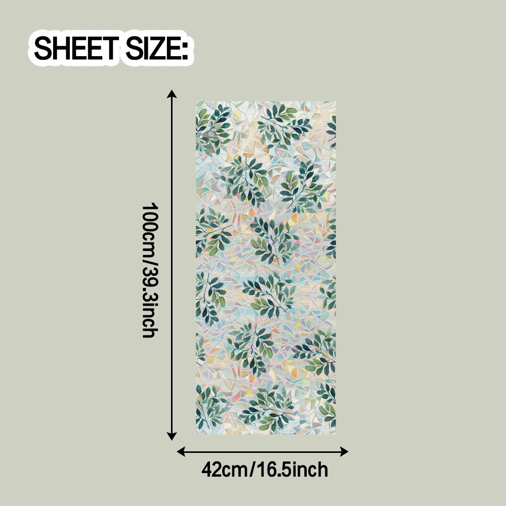 

Декоративные стеклянные двери и окна с лазерной гравировкой, украшение балкона, статические виниловые наклейки на окна 42*100cm