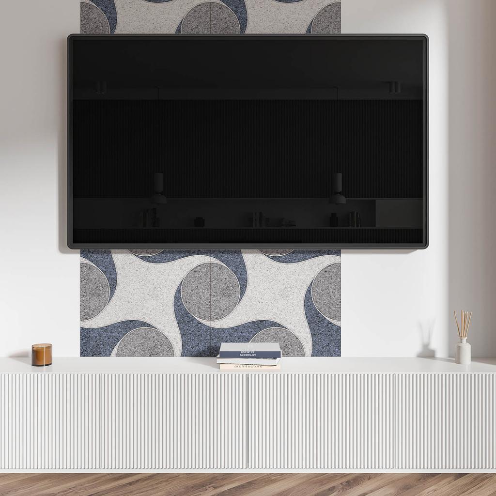 Self-Adhesive Vinyl Panel Perfect for Modern Interiors 100x50 Cm Abstract Mosaic Pattern