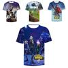 Best Tshirts 3d Video Game Battle Short Breathable Sleeved