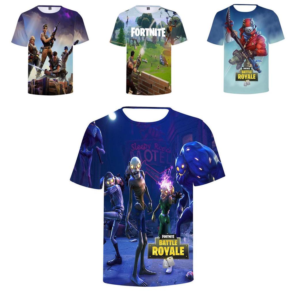 Best Tshirts 3d Video Game Battle Short Breathable Sleeved