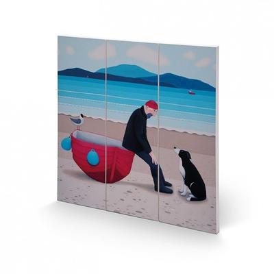 Ailsa Black Pep Talk Wood Print