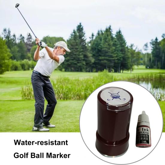 Golf Ball Stamp Self-Inking Golf Ball Stamper Fast-Drying Ball Marking Tool Customize Your Golf Balls Accessory for Golfers