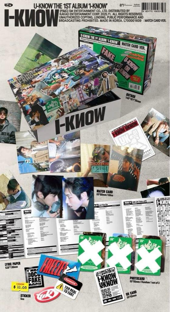 [USED] TVXQ Yunho Solo Album I-KNOW Match Card Ver.