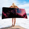 Wild Animal Wolf Moon Print Beach Towels for Adult Kids Quicky-dry Bath Towel Large Sport Animals Towels Surf Camping Blanket