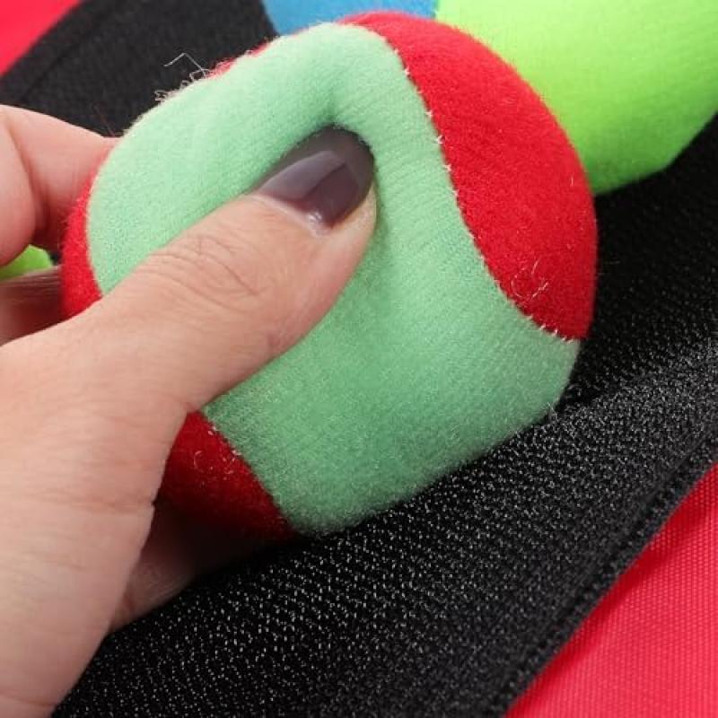 UPKOCH 2ks Lepicí vesty Hodová hra pro děti - Sada pro hru Völkeball s 2 lepivými vestami a 10 suchými zipy - Hra se suchým zipem pro zábavu uvnitř i venku