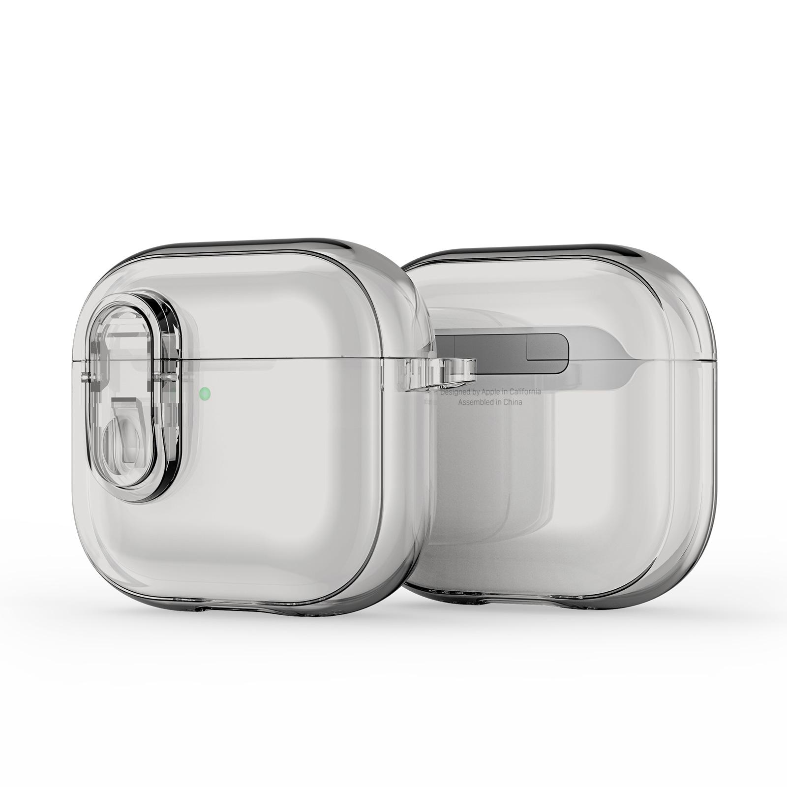 For AirPods 4 Earphone Case DUX DUCIS PECL Series PC+TPU Bluetooth-compatible Earphone Cover with Hook B