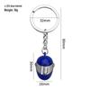 Creative 3D Mini Helmet Keychain: Motorcycle Safety Helmet with Engravable Baffle