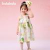 Balabala Children's Clothing, Children's Dresses, Girls' Baby Dresses, Summer Clothes, 2025 New Vacation Suspender Skirts, Pure Cotton