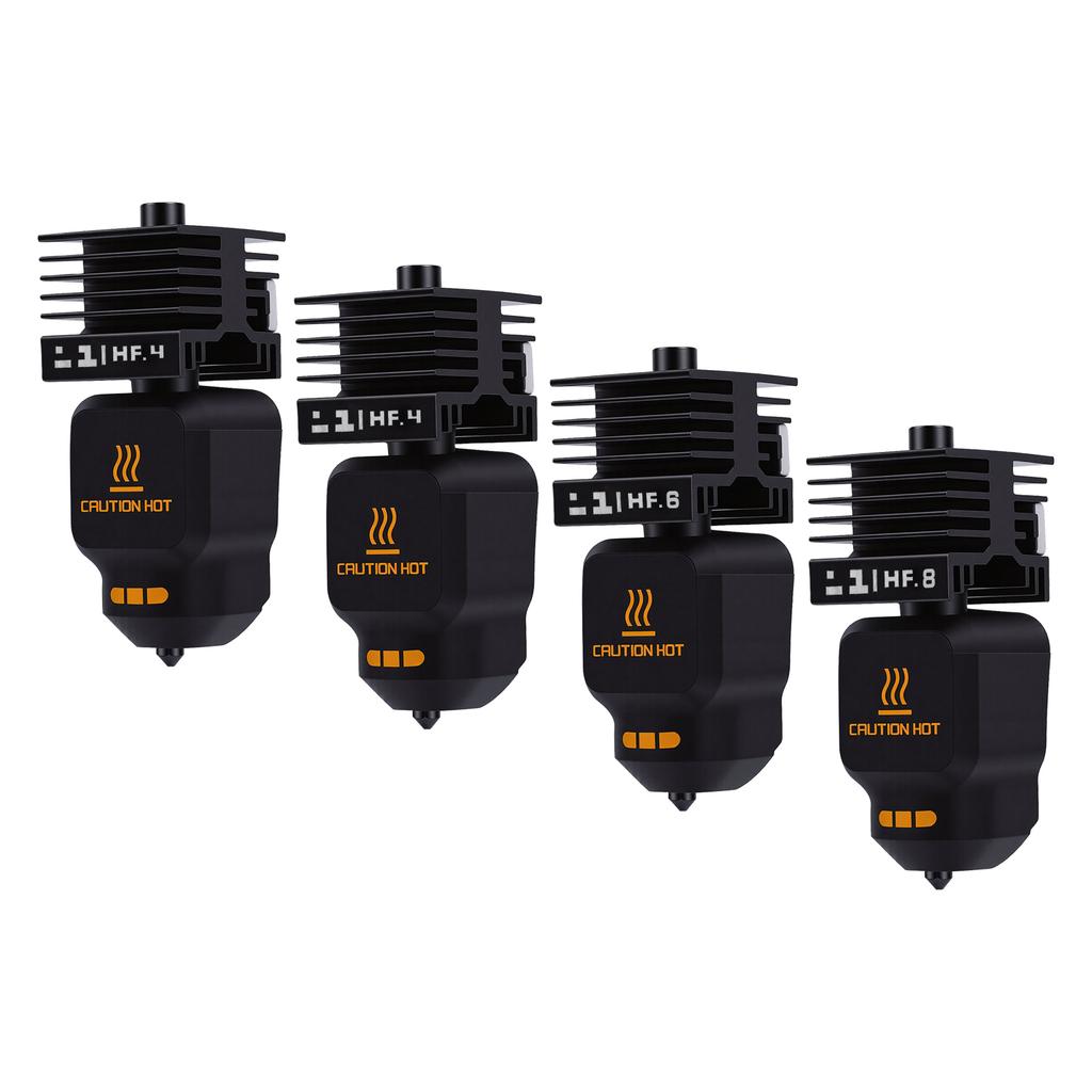 4ks Hotend Kit Náhradní díl pro 3D tiskárnu Bambu Lab P2S H2D H2S H2C 0,4 0,4 0,6 0,8MM Vysokoprůtoková sada Hotend s