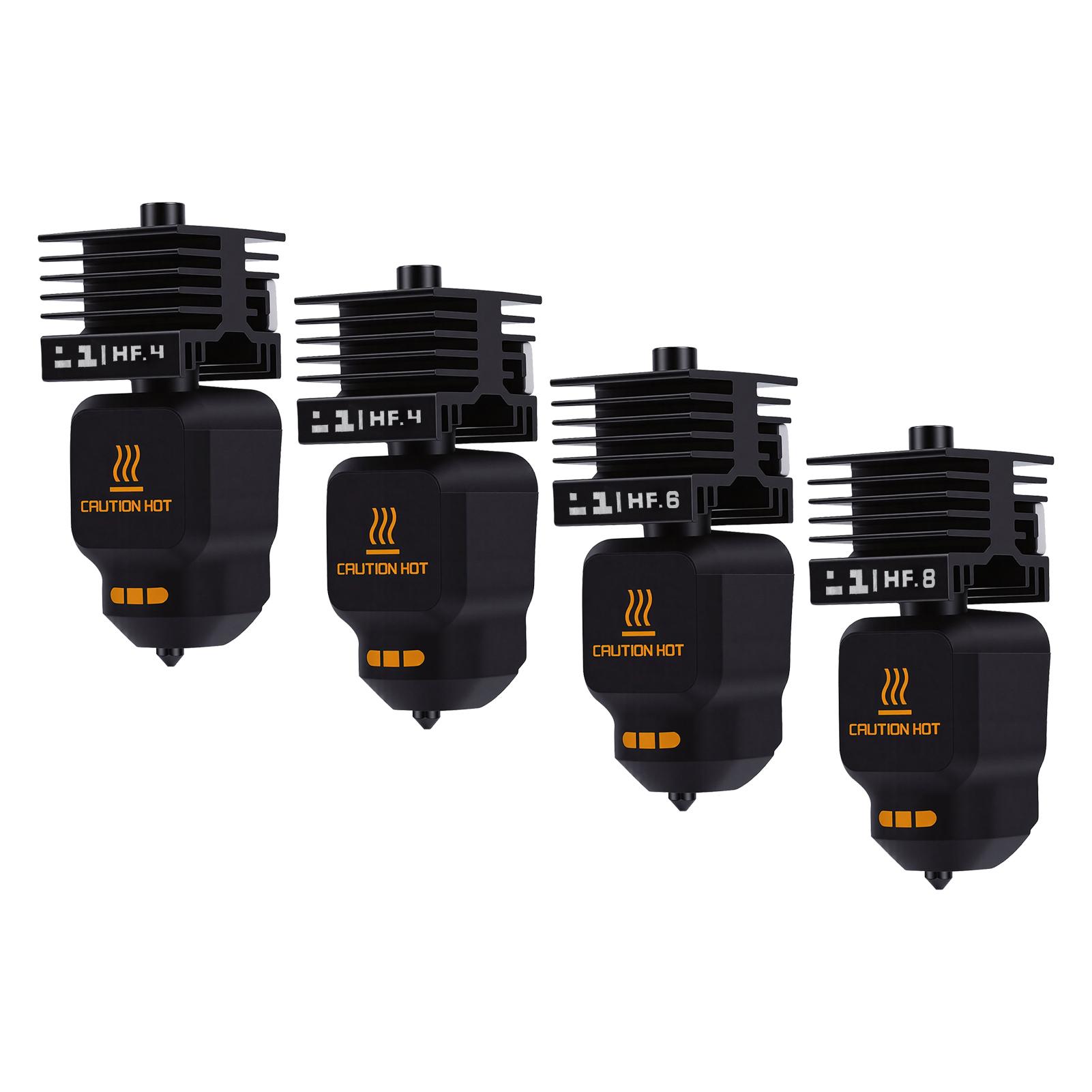 

4Pcs Hotend Kit Replacement for Bambu Lab P2S H2D H2S H2C 3D Printer 0.4 0.4 0.6 0.8MM High Flowrate Hotend Set with