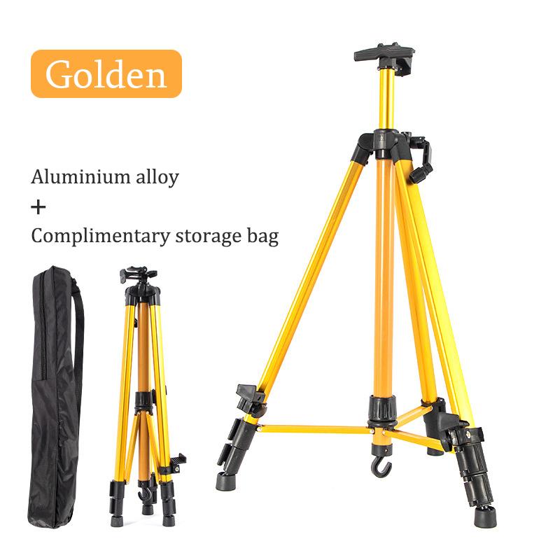 

Aluminum Alloy Easel,Portable Shrinkable Folding Drawing Board Stand,Height Adjustable Tripod,Art Supplies 6 Colors 155cm Height золотистый