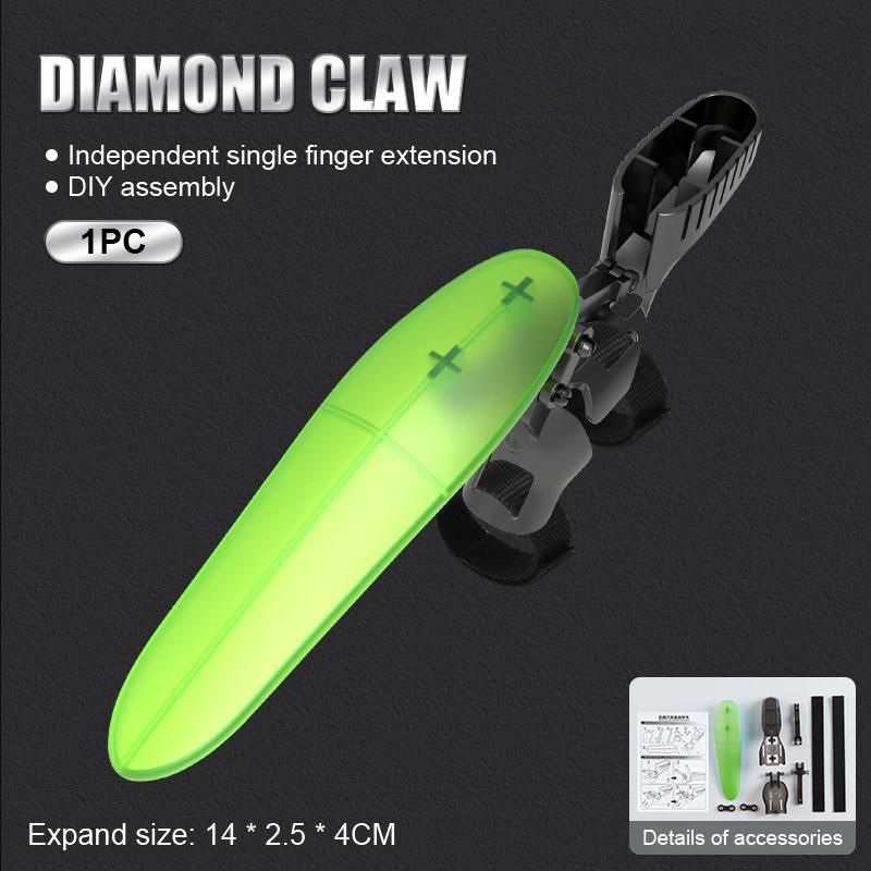 

Креативні висувні вовчі кігті, що світяться, механічні кігті, смішний одяг, висувні пластикові кігті, пальці, антистрес, фестивальний подарунок зелений