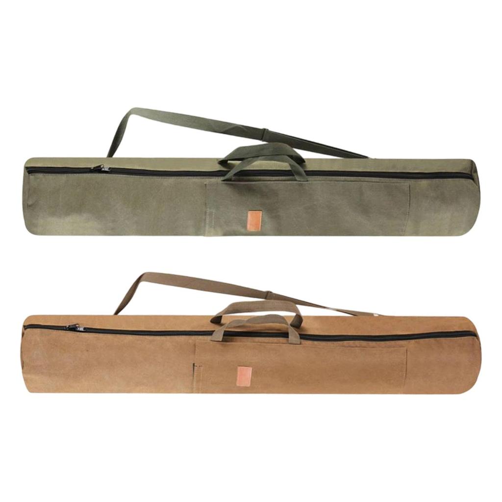 Canvas Fishing Rod Bag Protector 120cm Fishing Gears Organizer Pole Case Travel Carrier for Lures Traveling Gifts Outdoor Line