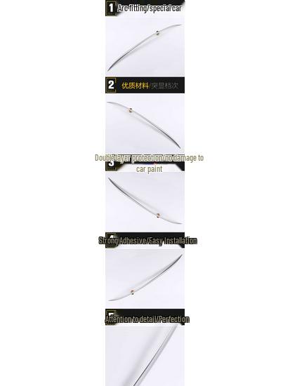 Lexus 2016 ES Rear Bumper Electroplated Trim - Anti-Scratch & Collision Protection Strip