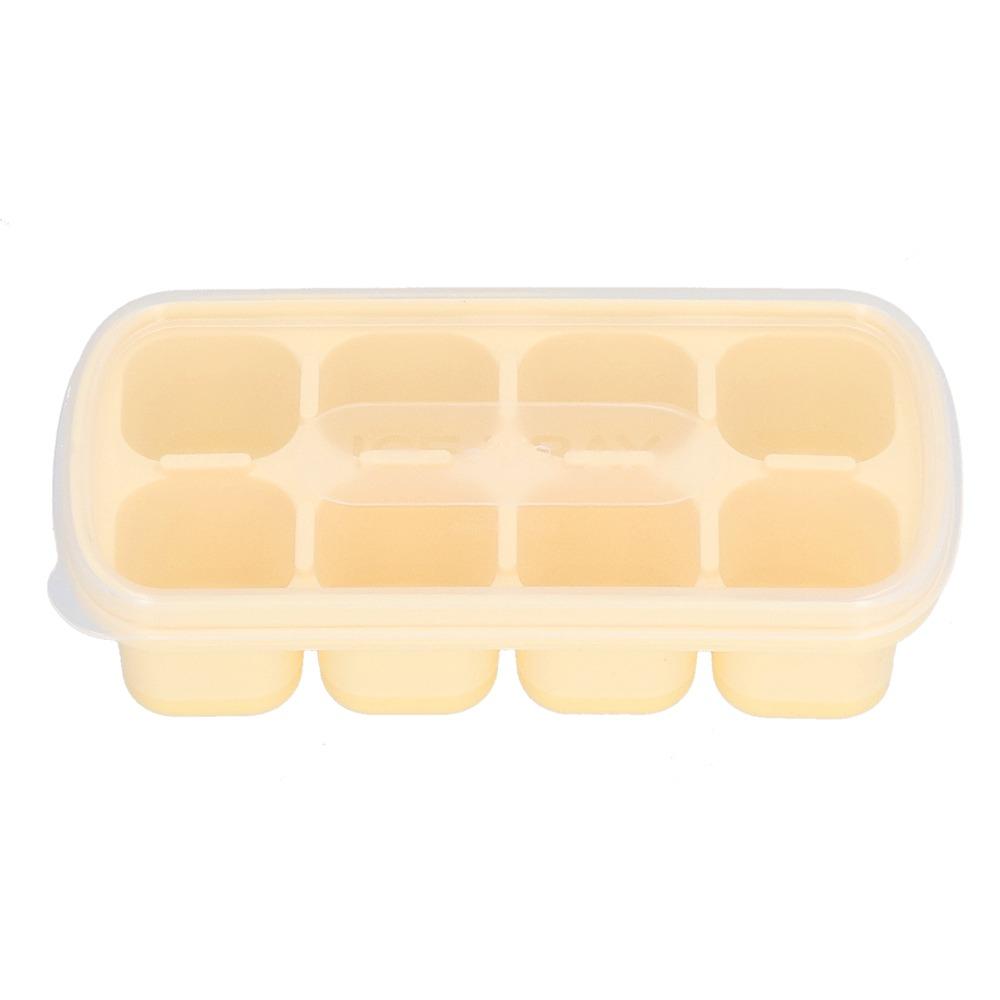 With Lid Ice Cube Mold 8 Grid Large Ice Cube Tray Reusable Ice Cube Tray Freezer Use