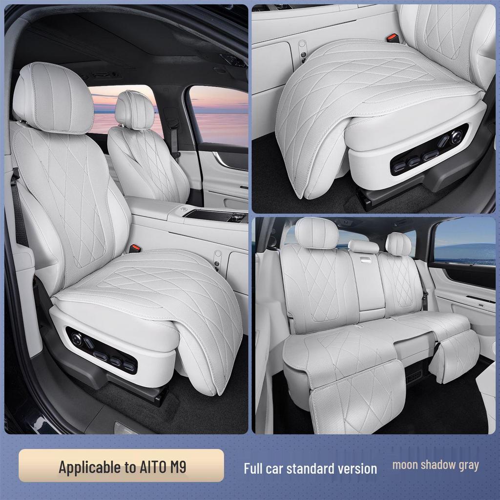 AITO M9 Universal Seat Cushion: Four Seasons, 5/6-Seater, Custom Fit, Enhanced Car Seat Cover.