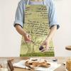 1pc Inspirational Bible Verse Tree Apron Religious Faith Scripture Isaiah 41:10 Linen Kitchen Cooking Gift