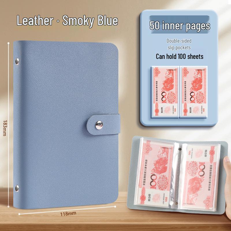 Family Financial Management Cash Savings Book & Storage Bag