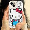 H-Hello Kitty Leather Phone Case For IPhone 15 14 13 Pro Max 12 11 16 Plus Phone Cover