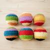 Handmade Knitted Footbag Sack, Outdoor Play Multicolored Crochet Bag Woven Kickball Toy, Colorful Juggling Balls for Kids, Adults,