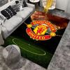 "Manchester United Logo Carpet, Stadium Background, Sports Fan Rug" Suitable for Use As an Anti-slip for Living Room Bedroom Sofas