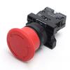 22mm Red Industrial Push Button Switch XB2 ES542 Exigent Stop with Self Locking 1NC 600V 10A for Machine Controls